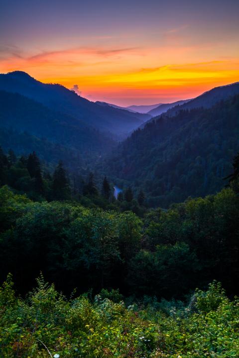 Sunset in the Smoky's | Shutterbug